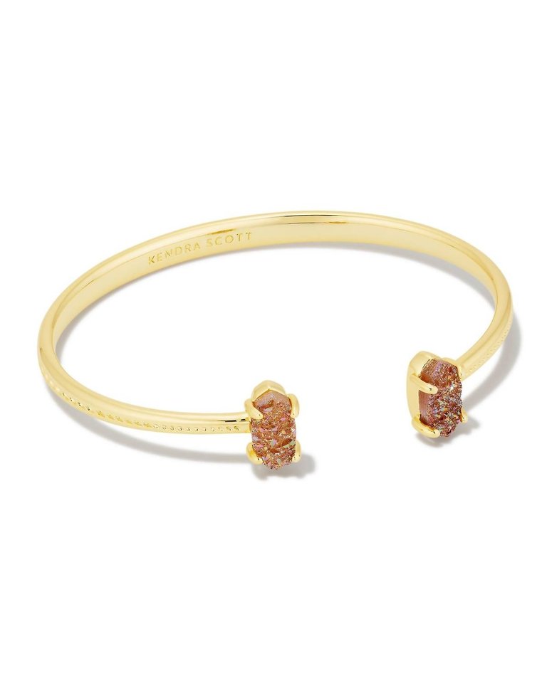 Grayson Gold Stone Cuff Bracelet In Spice Drusy - Spice Drusy