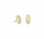 Grayson Gold Stud Earrings In White Crystal - White Crystal