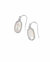 Lee Silver Drop Earrings In Ivory Mother-Of-Pearl - Ivory Mother-Of-Pearl