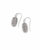 Lee Silver Drop Earrings In Platinum Drusy - Platinum Drusy