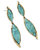 Maisey Earring In Antique Brass/variegated Turquoise - Antique Brass/variegated Turquoise