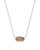 Quartz Elisa Pendant Necklace In Rhodium Orange Citrine - Rhodium Orange Citrine