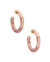 Savannah Hoop Earring In Mauve Pink