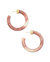 Savannah Hoop Earring In Mauve Pink - Mauve Pink