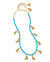 Vanina Necklace In Gold Plate/turquoise - Gold Plate/turquoise