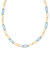 Women's Ainsley Convertible Chain Necklace In Gold/light Blue Enamel - Gold/light Blue Enamel