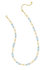 Women's Ainsley Convertible Chain Necklace In Gold/light Blue Enamel