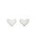 Women's Ari Heart Stud Earrings In Sterling Silver - Sterling Silver