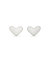 Women's Ari Heart Stud Earrings In Sterling Silver - Sterling Silver