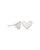 Women's Ari Heart Stud Earrings In Sterling Silver