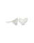 Women's Ari Heart Stud Earrings In Sterling Silver