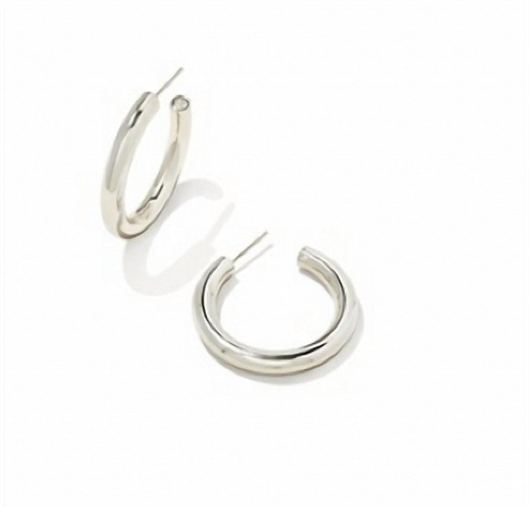 Women's Colette Hoop Earrings In Silver - Silver