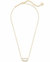 Women's Elisa Necklace In Gold Ivory Mop - Gold Ivory Mop