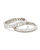 Women's Ella Ring Set Of 2 In Silver - Silver