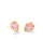 Women's Framed Tessa Stud Earrings In Gold Luster Pink Kyocera Opal - Gold Luster Pink Kyocera Opal