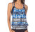 Go Girl Layered Tankini Top In Indigo - Indigo