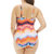 Plus Size Macrame Side Plunge One Piece Swimsuit In Kkc Tidal Wave