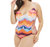 Plus Size Macrame Side Plunge One Piece Swimsuit In Kkc Tidal Wave - Kkc Tidal Wave