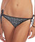 Side Tie Bikini Swim Bottom In Kkc Black White - Kkc Black White