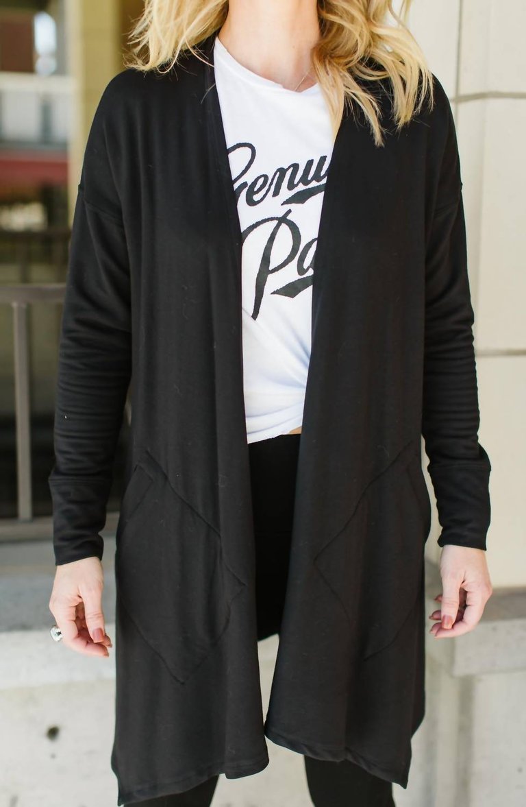 Lisa Cardigan In Black - Black