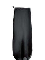 Elongated Matt Scalloped Skirt - Black