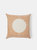 Circle Line Block Print Pillow - Mustard/Cream