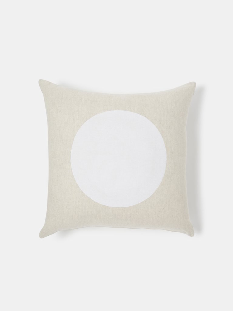 Sonny Block Print Pillow - Natural/Cream