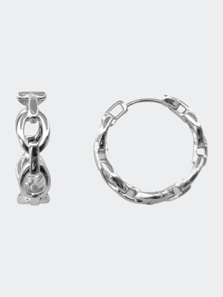 Soho Huggie Hoop - Sterling Silver - Silver