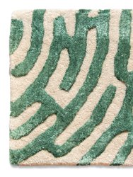 Amiens Hand-Tufted Maze Rug - Boxwood Green