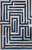 Anatolia Hand-Tufted Maze Rug - Blueberry Blue