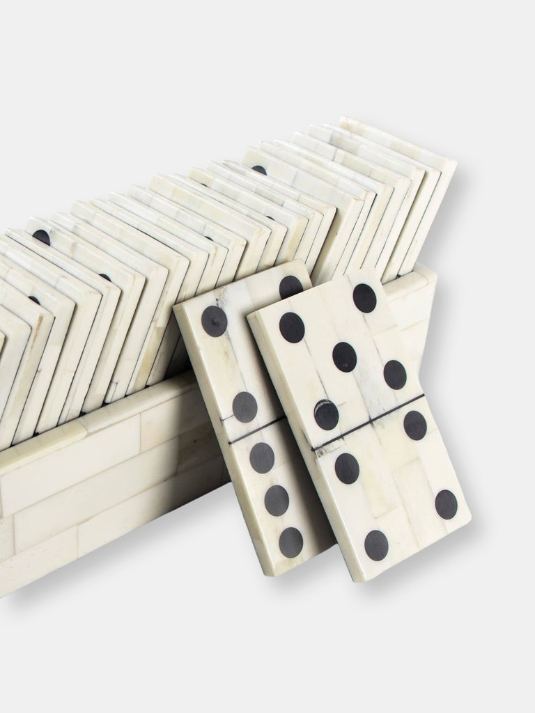 Bone Inlay Royal Dominos Set