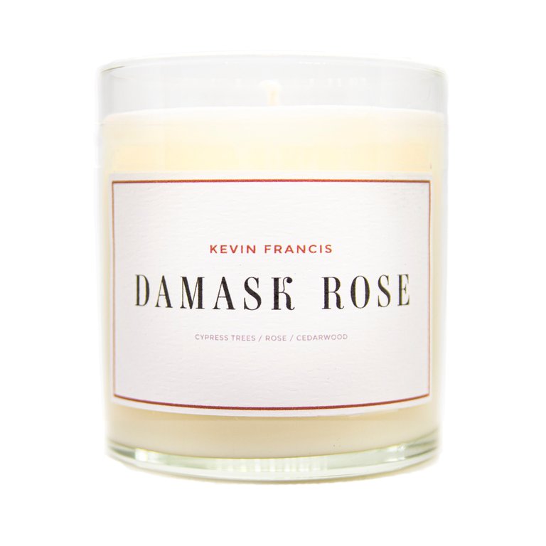 Damask Rose Scented Luxury Candle