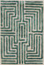 Knossos Hand-Tufted Maze Rug - Boxwood Green