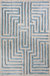 Knossos Hand-Tufted Maze Rug - Sky Blue
