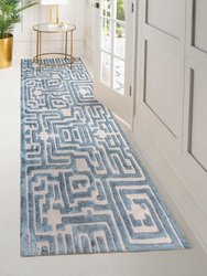 Theseus Hand-Tufted Maze Rug