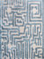 Theseus Hand-Tufted Maze Rug - Sky Blue