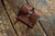 Leather Cord Wrap Pouch