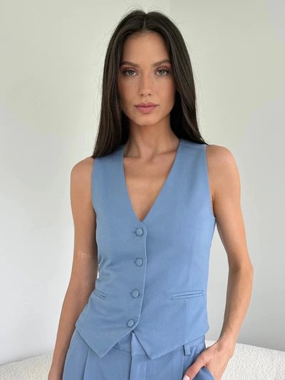 Kimberly Taylor Jenna Vest Powder Blue product