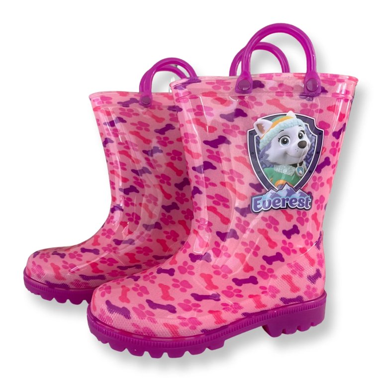 Paw Patrol Girls Light Up Rain Boots - Pink