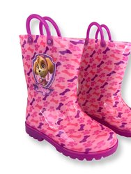 Paw Patrol Girls Light Up Rain Boots