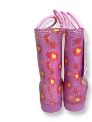 Paw Patrol Sparkly Pink Light Up Rain Boots