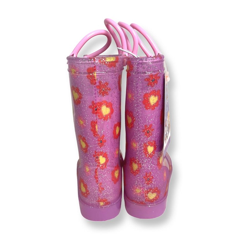 Paw Patrol Sparkly Pink Light Up Rain Boots