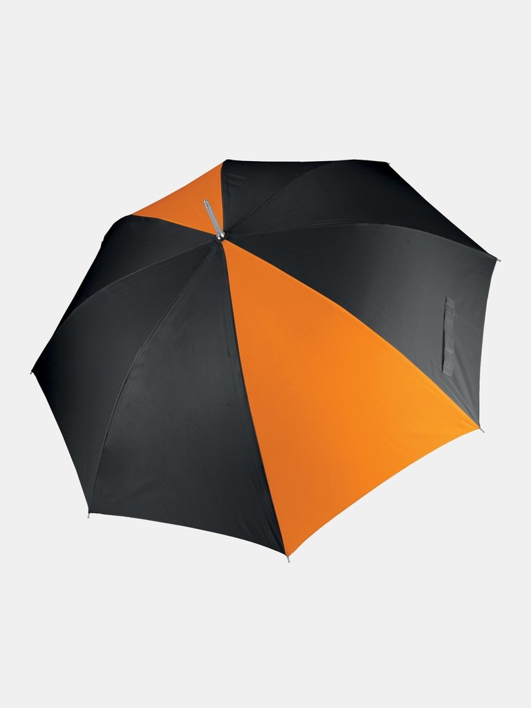 Kimood Unisex Auto Opening Golf Umbrella (Black/ Orange) (One Size) - Black/ Orange