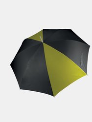 Kimood Unisex Auto Opening Golf Umbrella (Pack of 2) (Black/ Burnt Lime) (One Size) - Black/ Burnt Lime