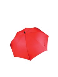 Kimood Unisex Large Plain Golf Umbrella (Pack of 2) (Red) (One Size) - Red