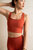 Poppy Racerback Bra In ActiveKnit  - Tangerine