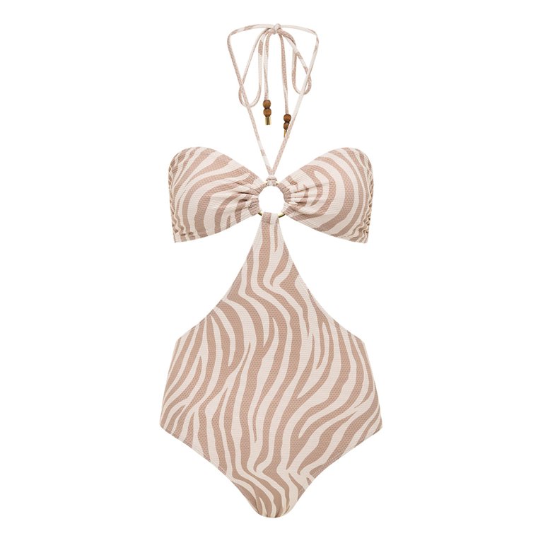 Calypso Halter Monokini - Brown