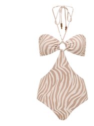 Calypso Halter Monokini - Brown