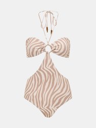 Calypso Halter Monokini - Brown