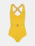 Tuscany Luxe Belted One Piece - Yellow